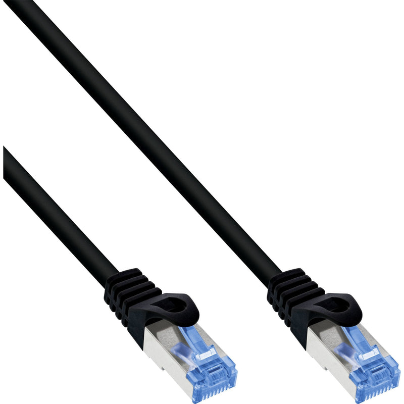 Inline Network Cable , CAT.6A, S/FTP, Tpe Flexible, Black 30M