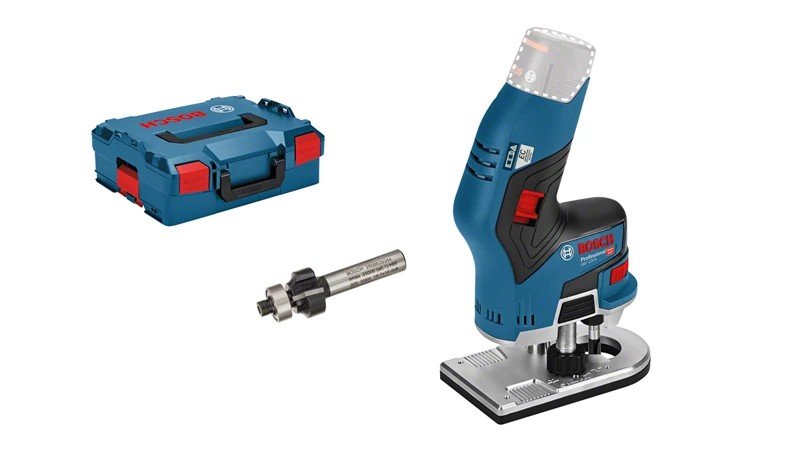 Bosch Professional Fresadora Cantos a Battery Gkf 12V-8 Professional Body Only 12 Voltios, Fresadora Blue/Blac