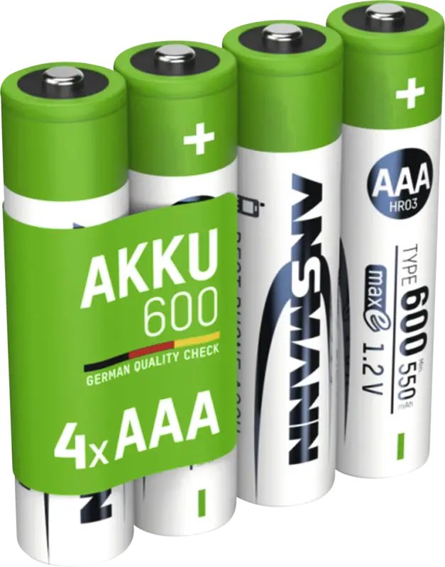 Ansmann 1311-0022 Battery Doméstica Battery Rechargeable Aaa Níquel-metal Hidruro (nimh)
