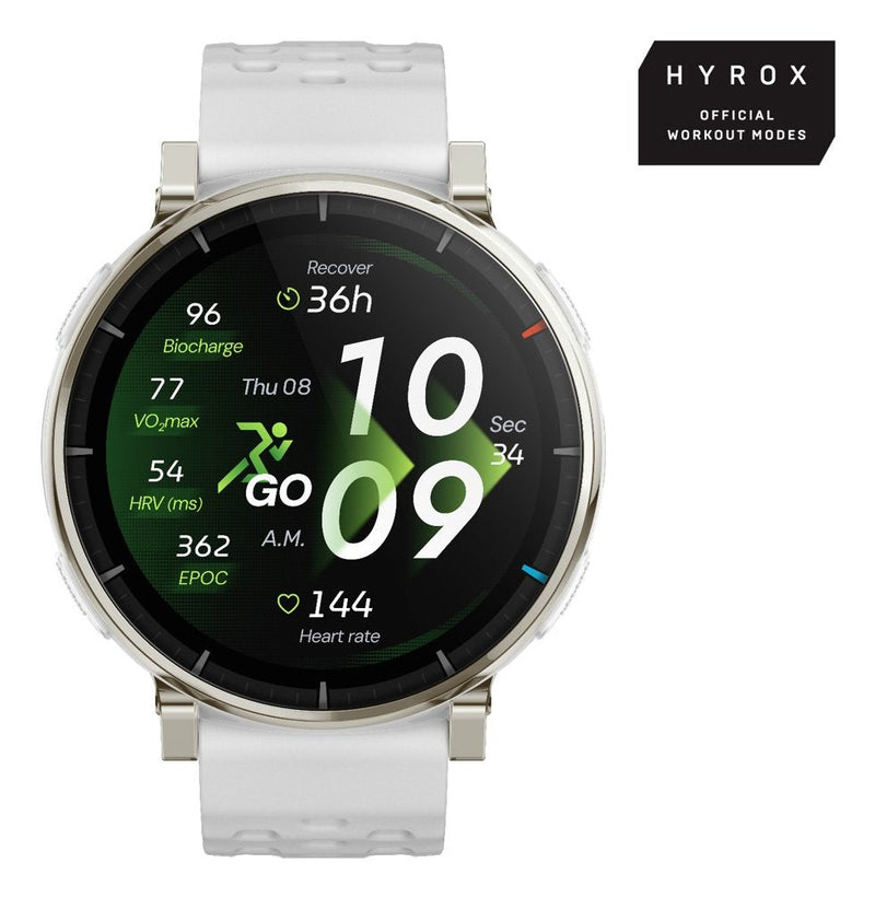 Amazfit Smartwatch Active 3 Premium White Hyrox-modus