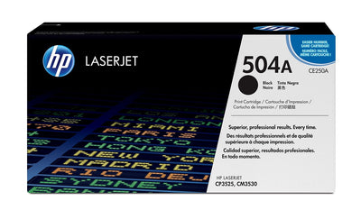 HP Genuine Toner CE250A Laserjet CM3530 / CP3520 / CP3525 Black — image 1