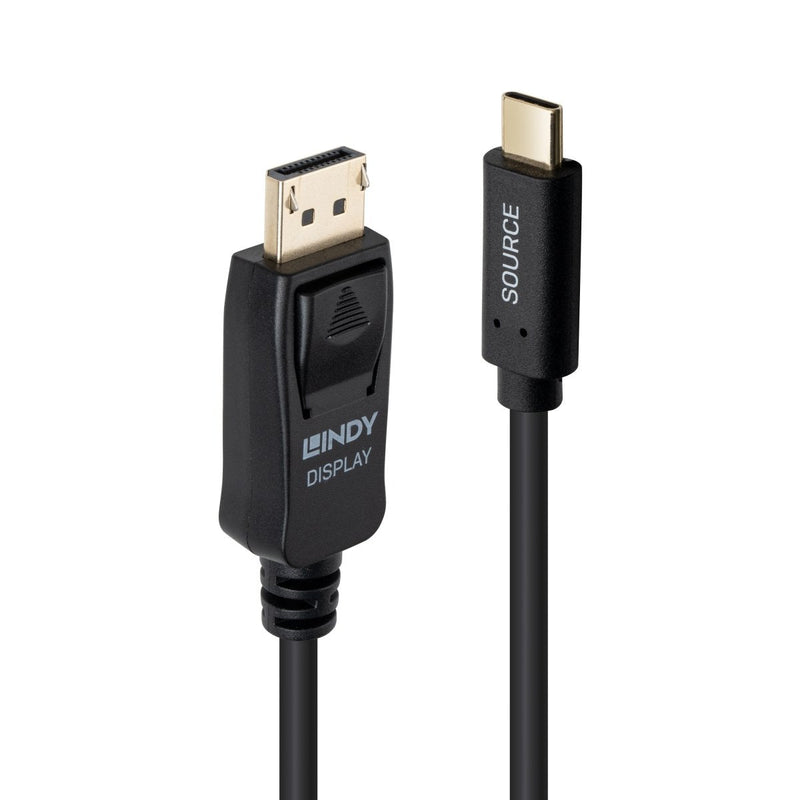 Lindy 43500 Adapter Cable Vídeo 1M USB Type-c DisplayPort Black