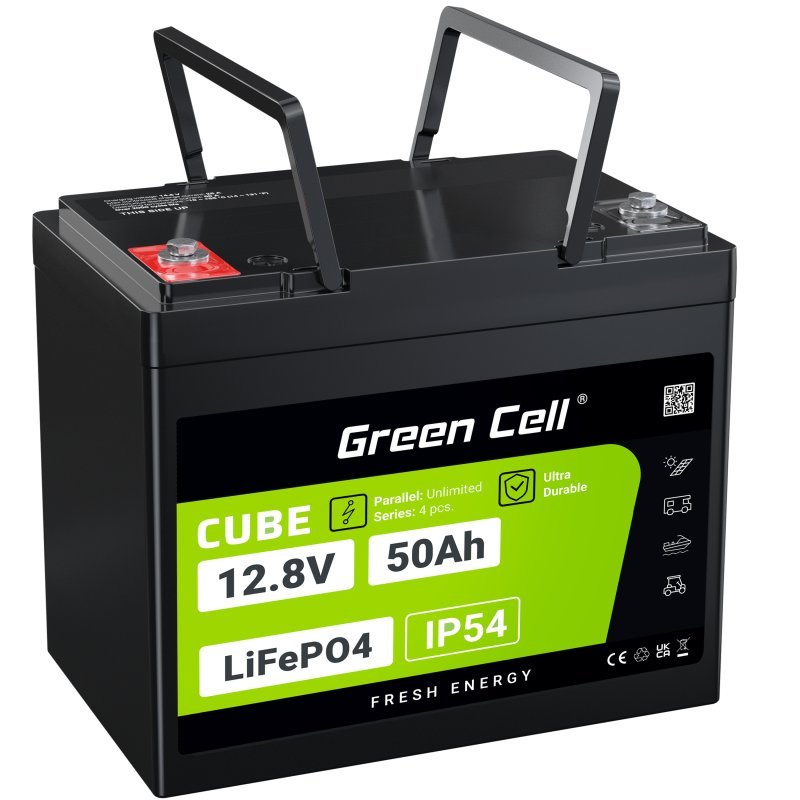 Green Cell LFPGC12V50AH Battery Sistema UPS Fosfato Hierro-litio (LIFEPO4) 12V 50AH