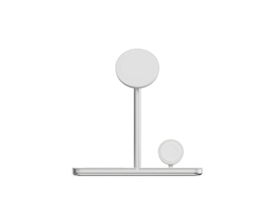 Linq Stand Base Charging Wireless 3EN1 Magsafe Silver Charging Magnética QI2/ Certificación Mfi Apple Watch — image 1