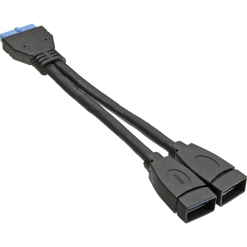Inline Adapter USB 3.0 Internal 2x USB a Female Head Motherboard