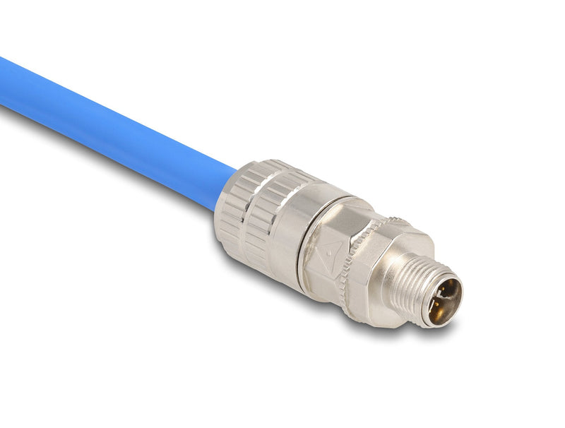 Delock M12 Male 8 Pin X-kodiert Feldkonfektionierbar CAT.6A
