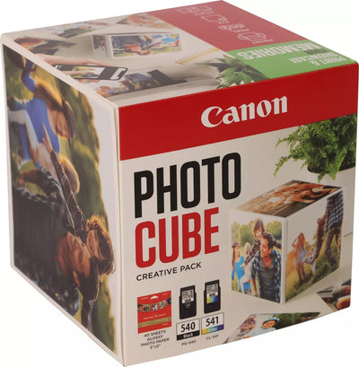 Canon Photo Cube Creative Pack Glossy Paquete 2 Black Colour Cyan Magenta Yellow Genuine Green Kit Cartridge T — image 1