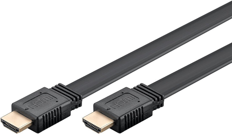 Goobay HDMI Cable a-a 2 Metres Black 4K 60HZ 10,2 Gbit/S Series 2.0 Flat