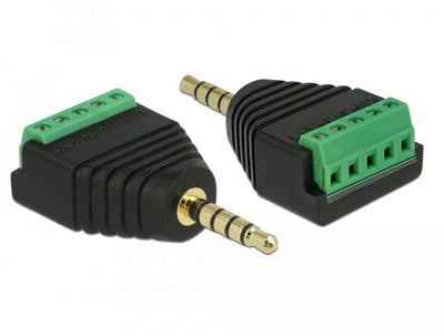 Delock Connector Adapter Stereo Male 3,5MM Bloque Terminals 5 Pines — image 1