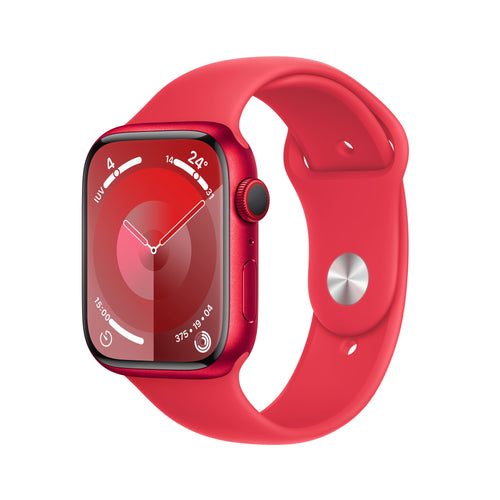 Apple Watch Series 9 GPS 45MM Cellular Box Of Aluminium Red Strap Deportiva Red M L — image 1