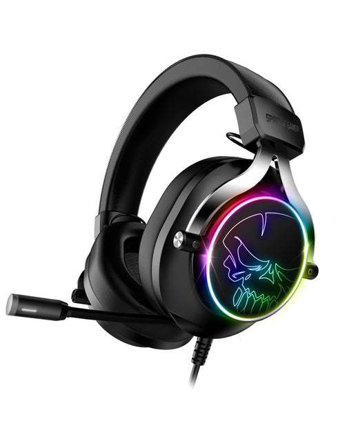 Spirit Of Gamer Headphones Gaming With Microphone Xpert H600 Jack 3.5 USB 2.0 Grey Oscuro — image 1