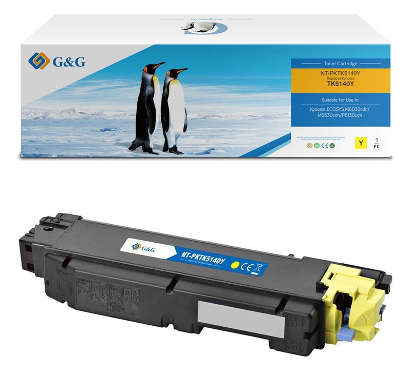 G&g Toner Compatible With Kyocera TK-5140Y/ 1T02NRANL0