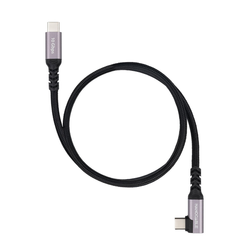 USB Cable -c Acodado M/M 3.2 GEN2 100W 4K/60HZ 1M