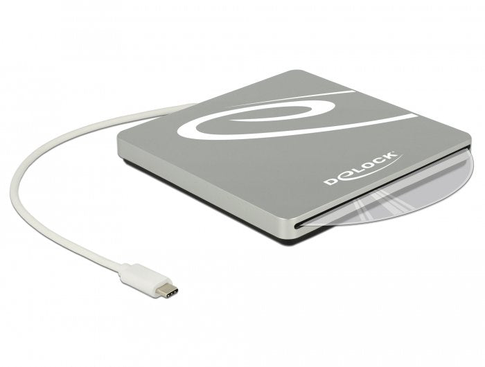 Delock External Enclosure Units SATA 5,25 9,5 / 12,7MM USB C Silver