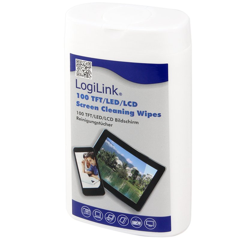 Logilink RP0010 Kit Cleaning Computadora Paños Secos Cleaning Equipos LCD/TFT/Plasma