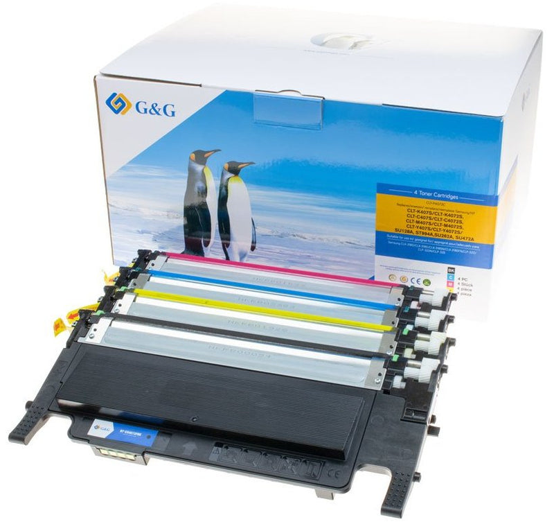 G&g Toner Erstzen Samsung CLT-P4072C/ HP SU382A 4 Units