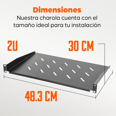 Intellinet 19 Tray Rack 300MM 1HE Sw — image 1