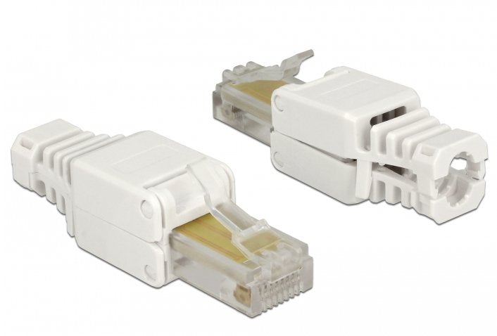 RJ45 Connector Male CAT.5E UTP Without Tools 2 Units