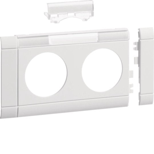Hager Panel 2VÍAS Socket Power GB080219016 Hfr OT80MM Rotulable Verkehrswei