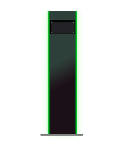 10POS Stand Assembly Floor Kiosko 10K-32W. Includes Light Side Personalizable With Remote Control.