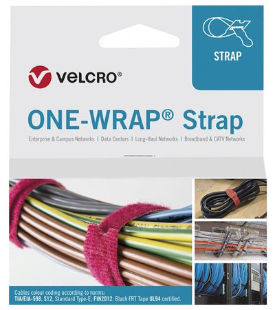 Velcro® One-wrap® Strap Klett-cablebinder 13MM X 200MM 25 Pieces Black — image 1