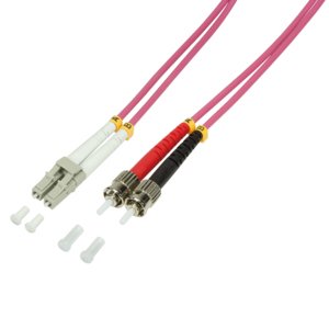 Logilink Lwl Network Cable OM4 Lc St 1,0M Duplex — image 1