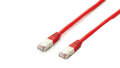 Equip Network Cable CAT.6A S/FTP 2x RJ45 15.00M Red Lszh Polybeutel — image 1