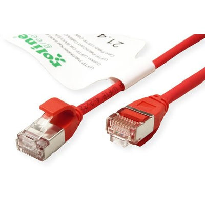 Roline Green U FTP Network Cable CAT.6A (class Ea), Lsoh, Slim, Red 2M — image 1