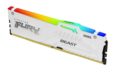 Kingston RAM Fury Beast RGB 16GB 1X16GB DDR5 6000MHZ CL30 AMD Expo White — image 1