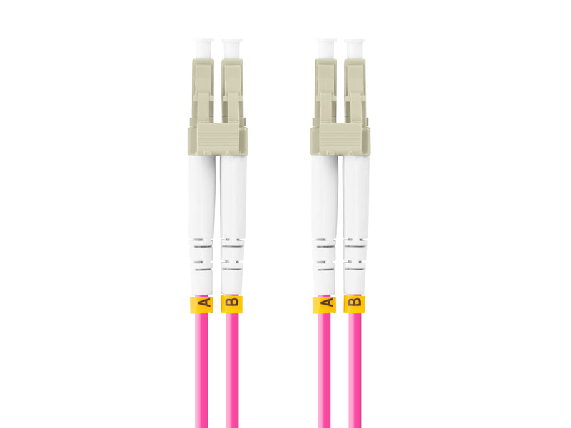 Lanberg Cable Fibre Optic 10M Multi Lc/Upc-lc/Upc Duplex OM4 50/125 Lszh Violet