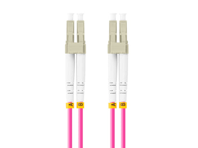 Lanberg Cable Fibre Optic 5M Multi Lc/Upc-lc/Upc Duplex OM4 50/125 Lszh Violet — image 1