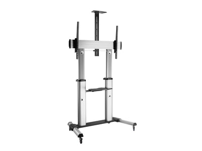 Equip Stand Screen Floor With Wheels 60-100 - Dos Estantes - Gestion Cables - Weight Max. 100KG - VESA 1000X60 — image 1