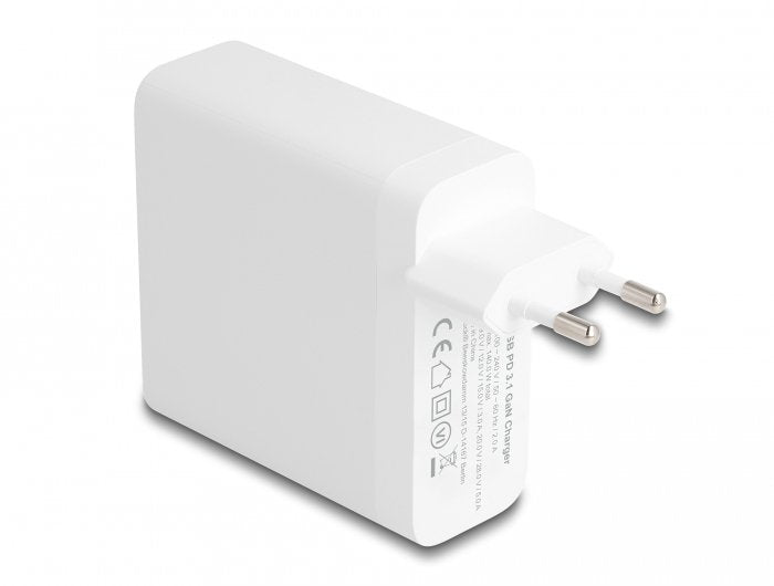 Delock Cargador USB GaN 1x Usb-c, 140 Watts Blanco PD 3.1 41471