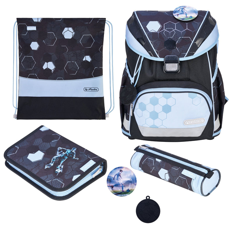 Herlitz Backpack School Ultraligera XL Plus Cyber Soccer