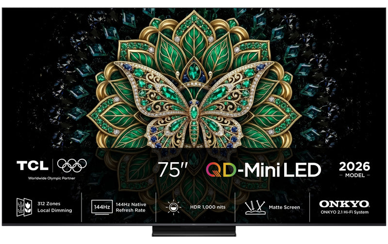 Tcl TV 75C6K Pro Smart TV 75 4K UHD Qd-miniled 144 HZ Black