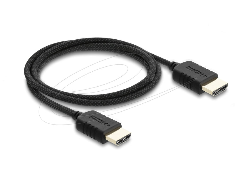 Delock Koaxiales High Speed HDMI Cable 8K 60 HZ 48Gbps With Geflechtmantel 1M