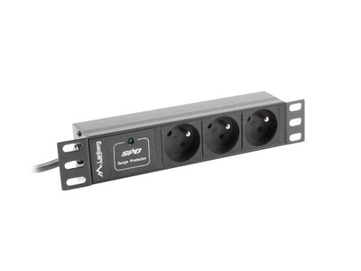 Lanberg Power Strip Power Rack 10 (1U, 16A, 3X 230V Pl) — image 1