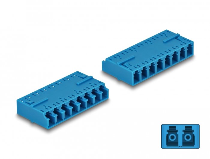 Lwl Empalme HD Lc Octuplex Connector Female a Lc Octuplex Connector Female Blue