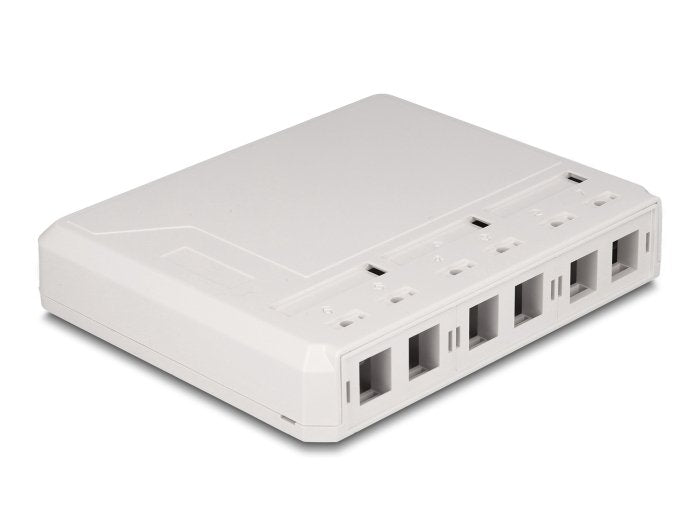 Keystone Housing Vacía 6 Port Fibre Optic And Network White