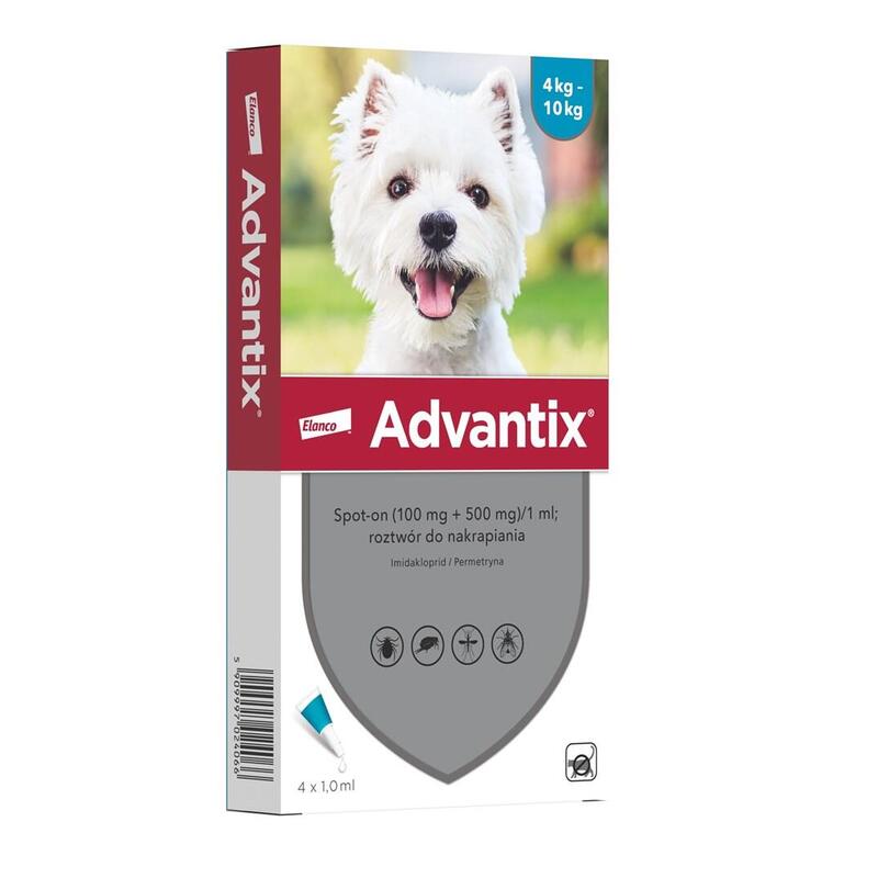 Elanco Advantix - Gotas Antiparasitarias Perros S - 4 X 1ML