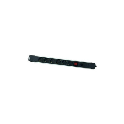 Elbat Power Strip Power Aluminium - 6 Sockets Schuko - Switch On/Off - Protection Sobrecarga - Cable 1.50M — image 1