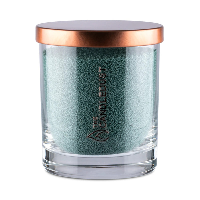 Emerald Green Unscented Candle in Glass, 160g