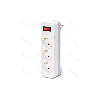 Aigostar Plug Conversion German 1A 3 16A With Switch White/Grey — image 1