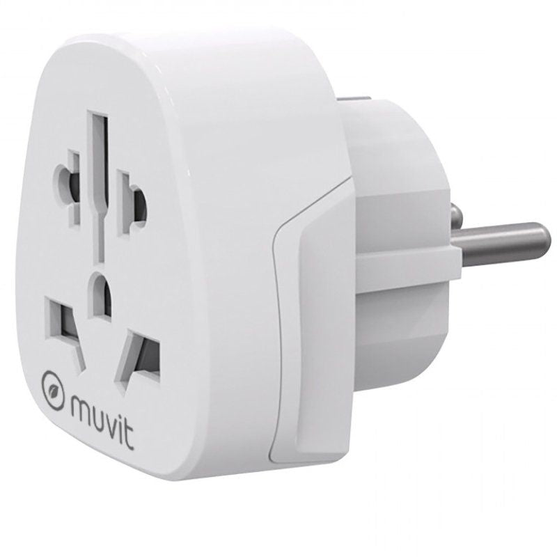 Muvit Plug Universal For Change MCADP0007 1 Socket Power White