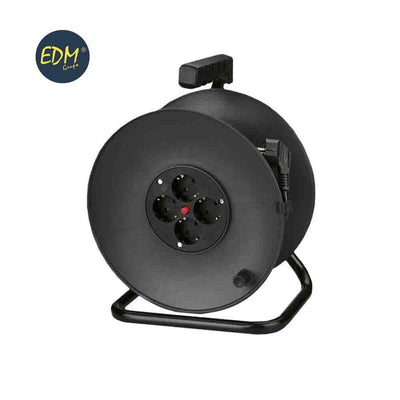EDM Enrollacables With Protector Thermal 3X1,5MM 50M 4 Sockets — image 1