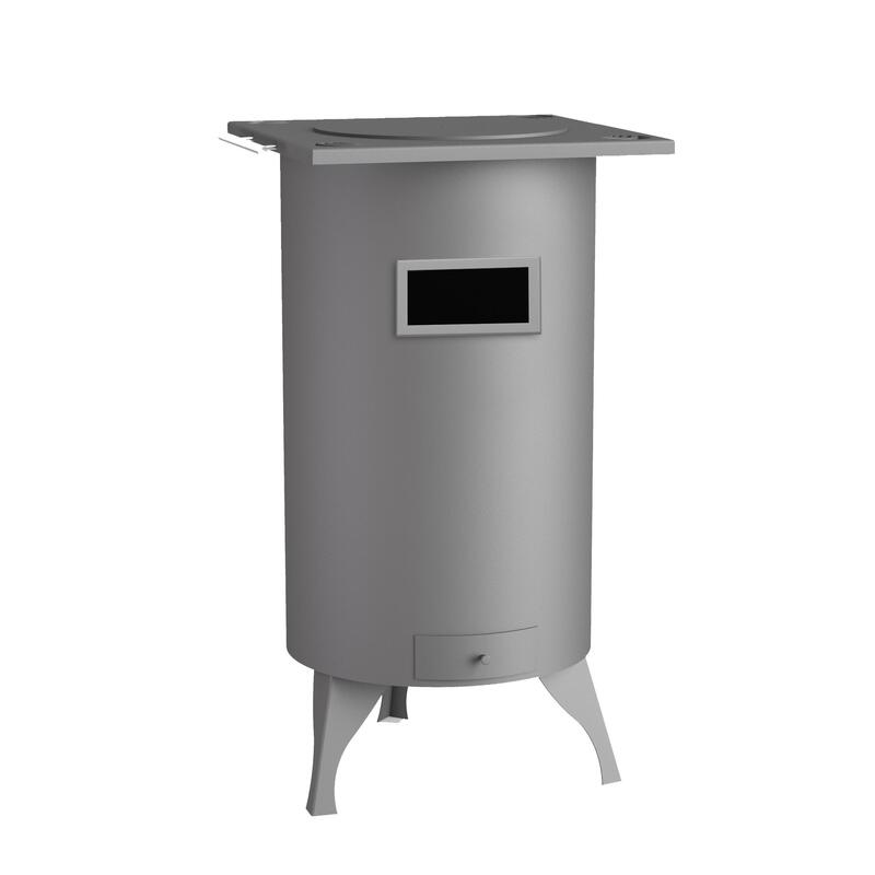 Estufa Leña Circular With Output Humos Rear