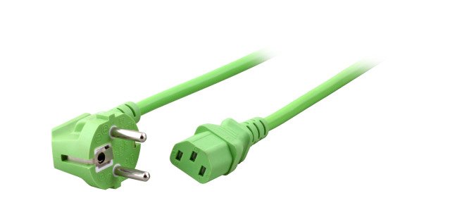 Efb Cable Power Contact Protection 90 - C13 180, Grn, 3,0M, 3 X 1,00MM