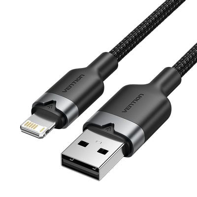 Vention USB Cable Lightning Lanbf USB Male Lightning Male 480Mbps 1M Black