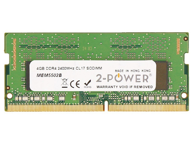 2-POWER Memory SODIMM 4GB DDR4 2400MHZ CL17 SODIMM MEM5502B