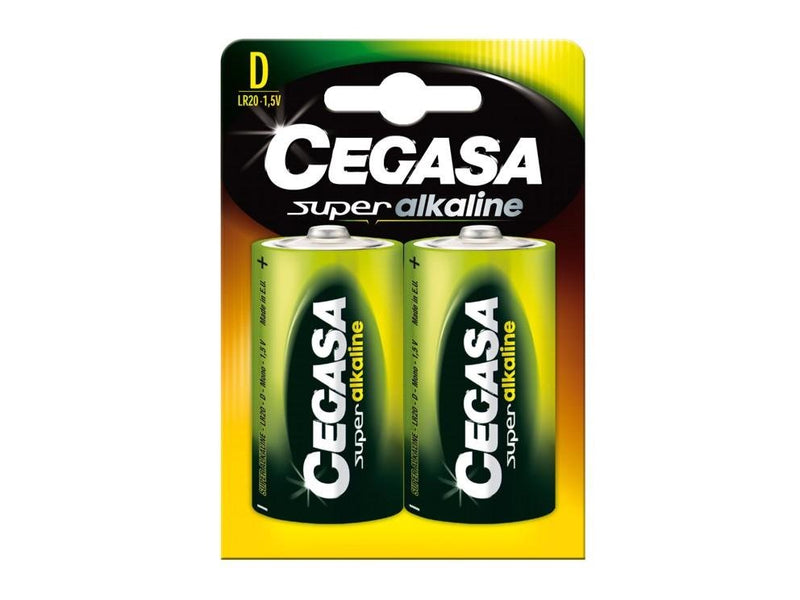 Cegasa Battery Super Alc LR20 Blister 2 Units